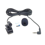 ZJ025MR Aufklebbares Clip-On Lavalier Stereo Mikrofon für Auto GPS / Bluetooth-fähiges Audio DVD externes Mikrofon, Kabellänge: 3m, 90-Grad-Winkel 3,5mm Klinke, Winkel 3,5mm Klinke Stereo