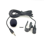 ZJ025MR Aufklebbares Clip-On Lavalier 3,5mm Klinke Mono Mikrofon für Auto GPS / Bluetooth-fähiges Audio DVD externes Mikrofon, Kabellänge: 3m, 3,5mm Klinke Stereo