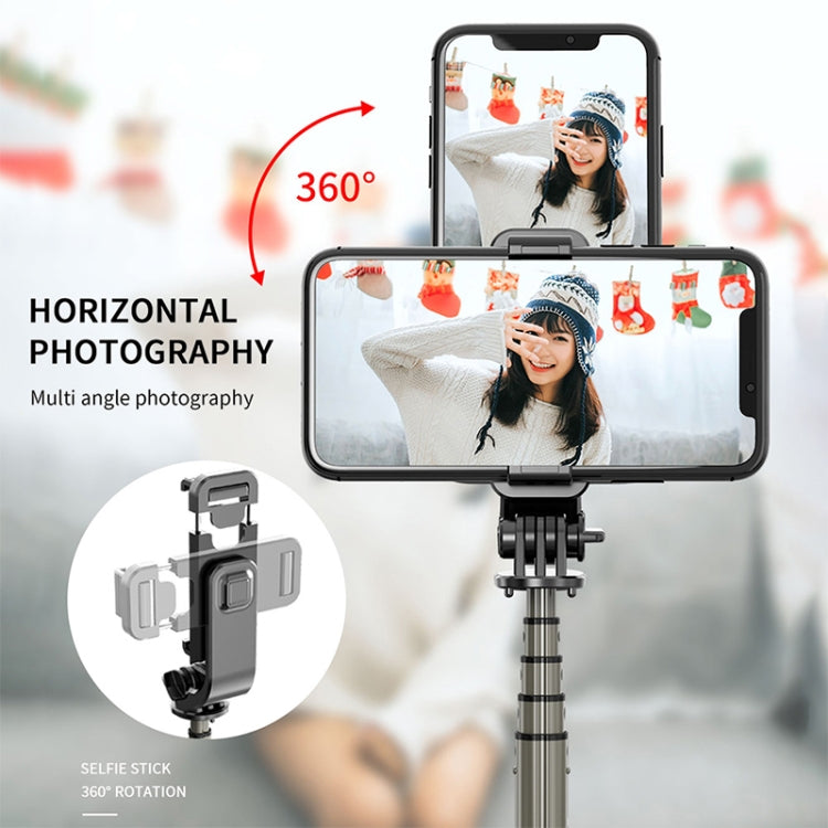L03 Aluminiumlegierung Faltbares Bluetooth-Stativ Selfie-Stick, L03 Weiß, L03 Schwarz
