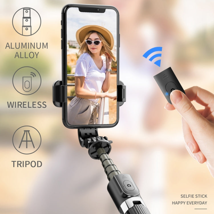 L03 Aluminiumlegierung Faltbares Bluetooth-Stativ Selfie-Stick, L03 Weiß, L03 Schwarz