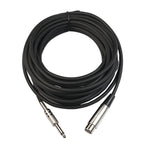 10m XLR 3-Pin Weiblich zu 1/4 Zoll (6,35mm) Mono Geschirmtes Mikrofonkabel, Länge: 10m