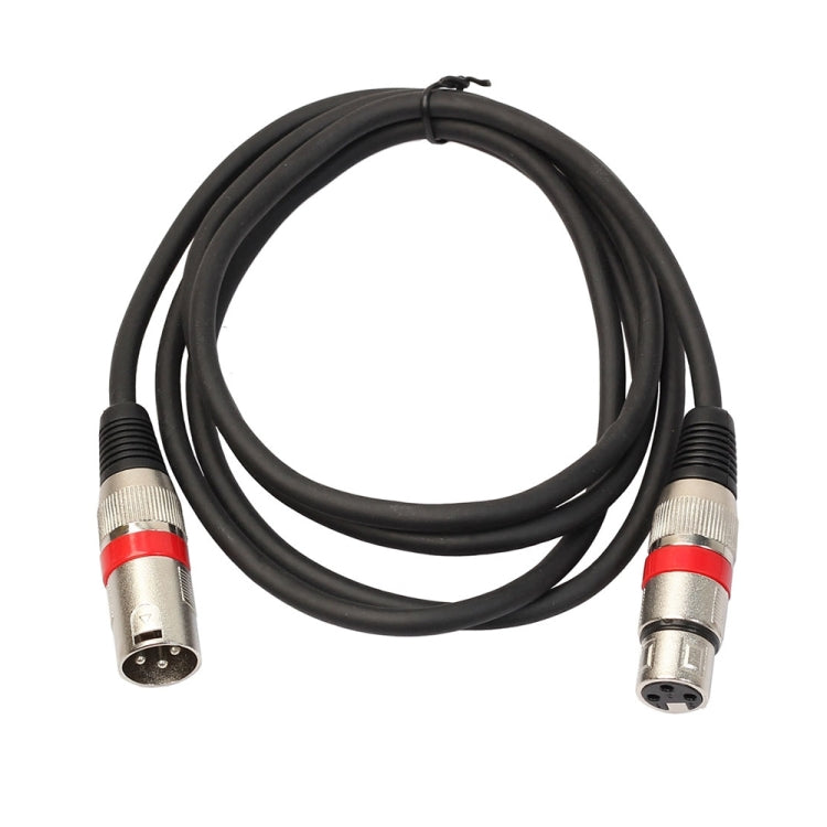 3m 3-poliges XLR-Männlich zu XLR-Weiblich MIC abgeschirmtes Kabel Mikrofon-Audiokabel, Länge: 3m (Rot)