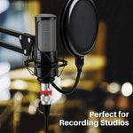 1m 3-poliges XLR-Männlich zu XLR-Weiblich MIC abgeschirmtes Kabel Mikrofon-Audiokabel, Länge: 1m (Rot)