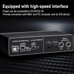 TEYUN Q-22 USB Computer Freies Mikrofon Externe Soundkarte, Q-22