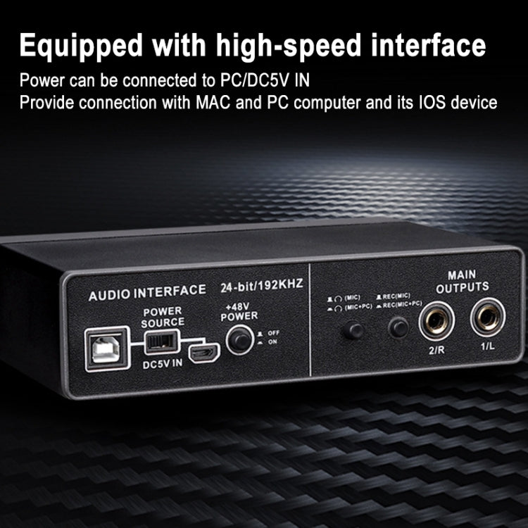 TEYUN Q-22 USB Computer Freies Mikrofon Externe Soundkarte, Q-22