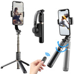 Q08 Gimbal Stabilisator Bluetooth Fernbedienung Stativ Selfie-Stick, Q08 (Schwarz), Q08 (Weiß)