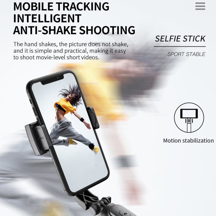 Q08 Gimbal Stabilisator Bluetooth Fernbedienung Stativ Selfie-Stick, Q08 (Schwarz), Q08 (Weiß)