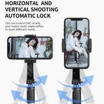 Q08 Gimbal Stabilisator Bluetooth Fernbedienung Stativ Selfie-Stick, Q08 (Schwarz), Q08 (Weiß)