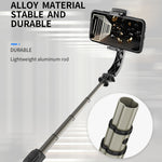 Q08 Gimbal Stabilisator Bluetooth Fernbedienung Stativ Selfie-Stick, Q08 (Schwarz), Q08 (Weiß)
