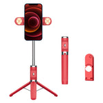 Bluetooth-Fernbedienung Doppeltes Fülllicht Stativ Selfie-Stick, Doppeltes Fülllicht (Schwarz), Doppeltes Fülllicht (Grün), Doppeltes Fülllicht (Rot), Doppeltes Fülllicht (Gelb)
