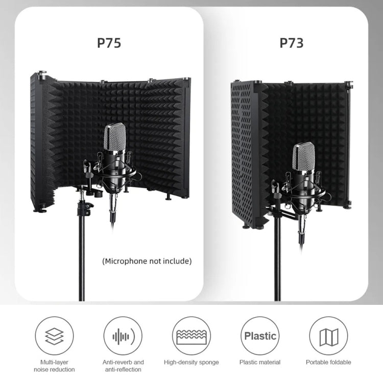 XTUGA P75 Faltbarer Mikrofon-Aufnahmeschutz, P75