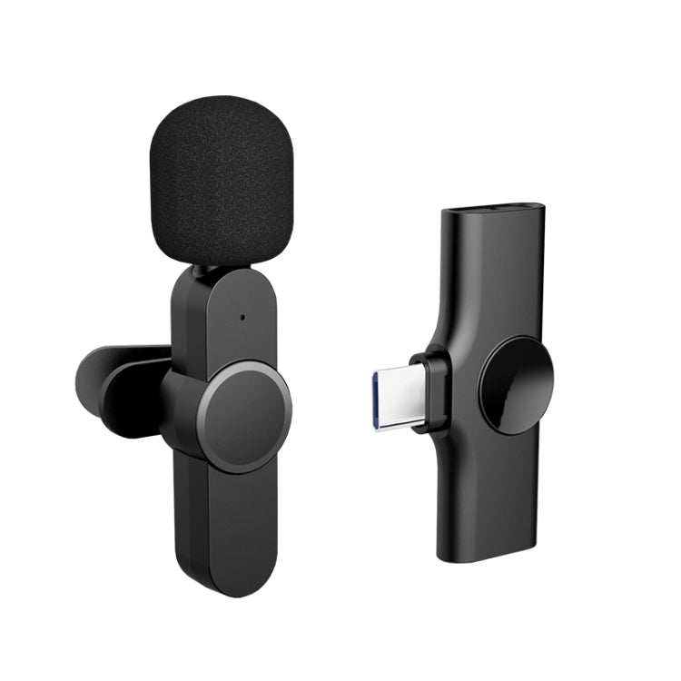 Type-C / USB-C Schnittstelle Live-Übertragung kabelloses Lavaliermikrofon, Type-C
