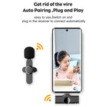 Type-C / USB-C Schnittstelle Live-Übertragung kabelloses Lavaliermikrofon, Type-C