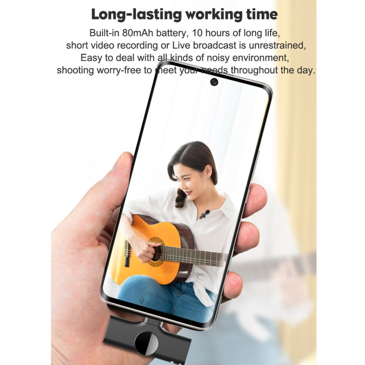 Type-C / USB-C Schnittstelle Live-Übertragung kabelloses Lavaliermikrofon, Type-C