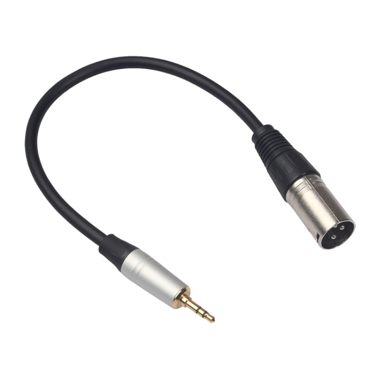 TC210KM173 3,5mm Klinke auf XLR Stecker Audiokabel, Länge: 0,3m, 3,5mm Klinke auf XLR Stecker