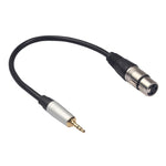 TC210KF183 3,5mm Klinke auf XLR Buchse Audiokabel, Länge: 0,3m, 3,5mm Klinke auf XLR Buchse