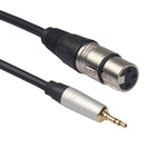TC210KF183 3,5mm Klinke auf XLR Buchse Audiokabel, Länge: 0,3m, 3,5mm Klinke auf XLR Buchse