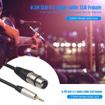 TC210KF183 3,5mm Klinke auf XLR Buchse Audiokabel, Länge: 0,3m, 3,5mm Klinke auf XLR Buchse