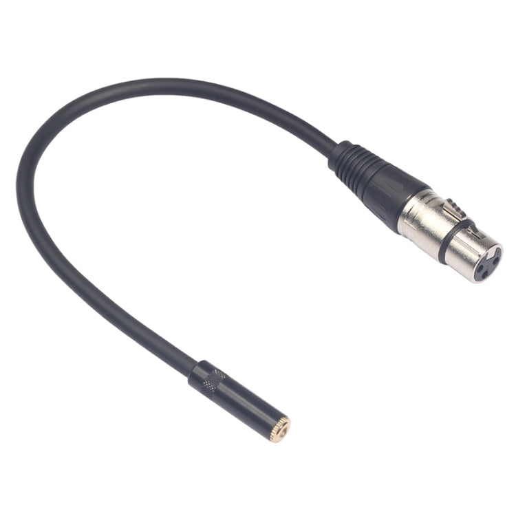 TC227K18-03 3,5mm Klinke Buchse zu XLR Buchse Audiokabel, Länge: 0,3m, 3,5mm Buchse zu XLR Buchse