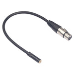 TC227K18-03 3,5mm Klinke Buchse zu XLR Buchse Audiokabel, Länge: 0,3m, 3,5mm Buchse zu XLR Buchse