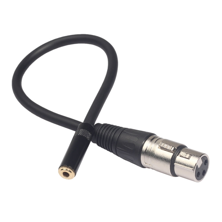 TC227K18-03 3,5mm Klinke Buchse zu XLR Buchse Audiokabel, Länge: 0,3m, 3,5mm Buchse zu XLR Buchse