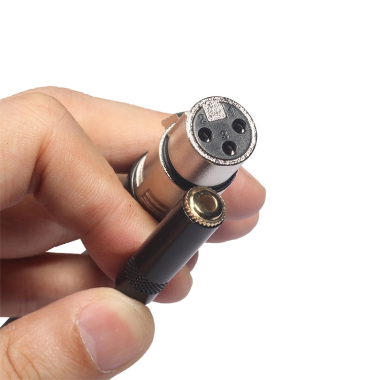 TC227K18-03 3,5mm Klinke Buchse zu XLR Buchse Audiokabel, Länge: 0,3m, 3,5mm Buchse zu XLR Buchse