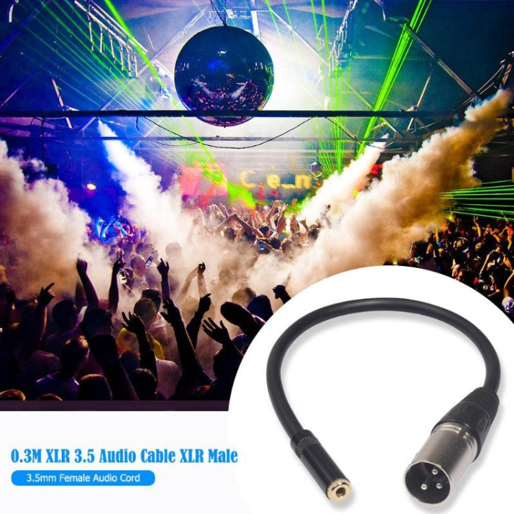 TC227K18-03 3,5mm Klinke Buchse zu XLR Buchse Audiokabel, Länge: 0,3m, 3,5mm Buchse zu XLR Buchse