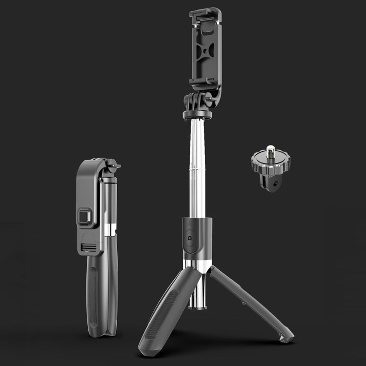 L02 100cm Multifunktionaler verstellbarer Bluetooth Selbstauslöser-Stativ Selfie-Stick