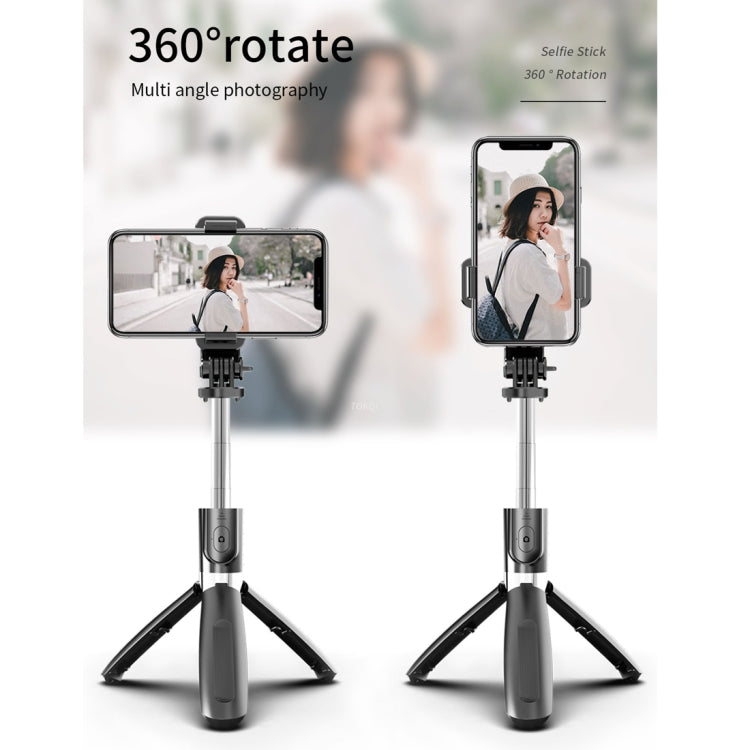 L02 100cm Multifunktionaler verstellbarer Bluetooth Selbstauslöser-Stativ Selfie-Stick