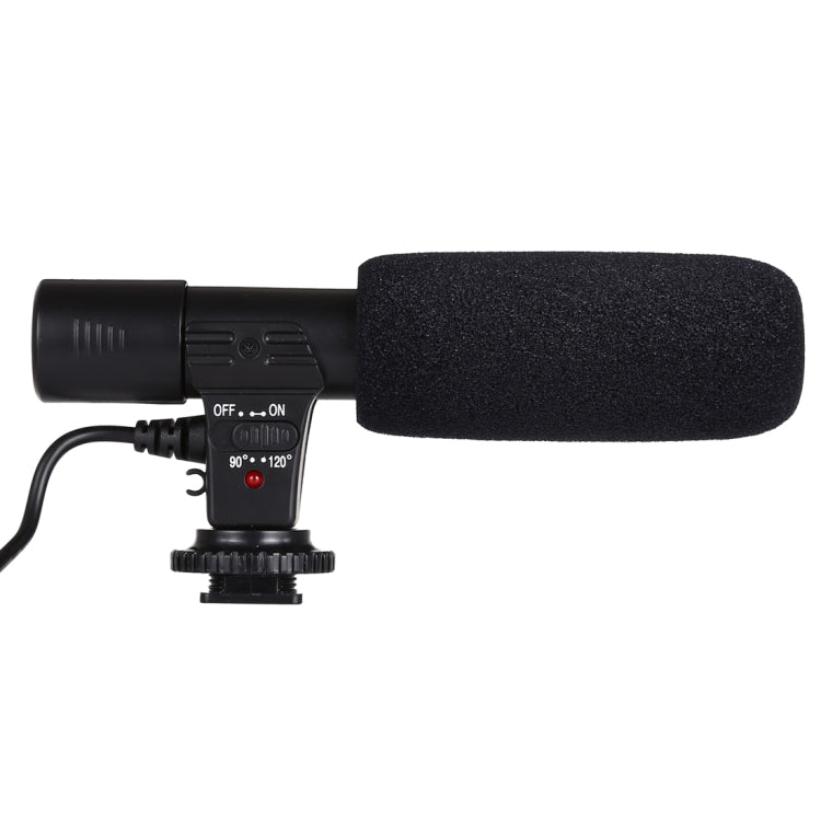 MIC-02 30-18000Hz Klangklar Stereo-Mikrofon für Smartphone, Kabellänge: 28cm