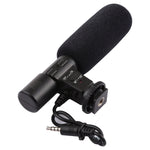 MIC-02 30-18000Hz Klangklar Stereo-Mikrofon für Smartphone, Kabellänge: 28cm