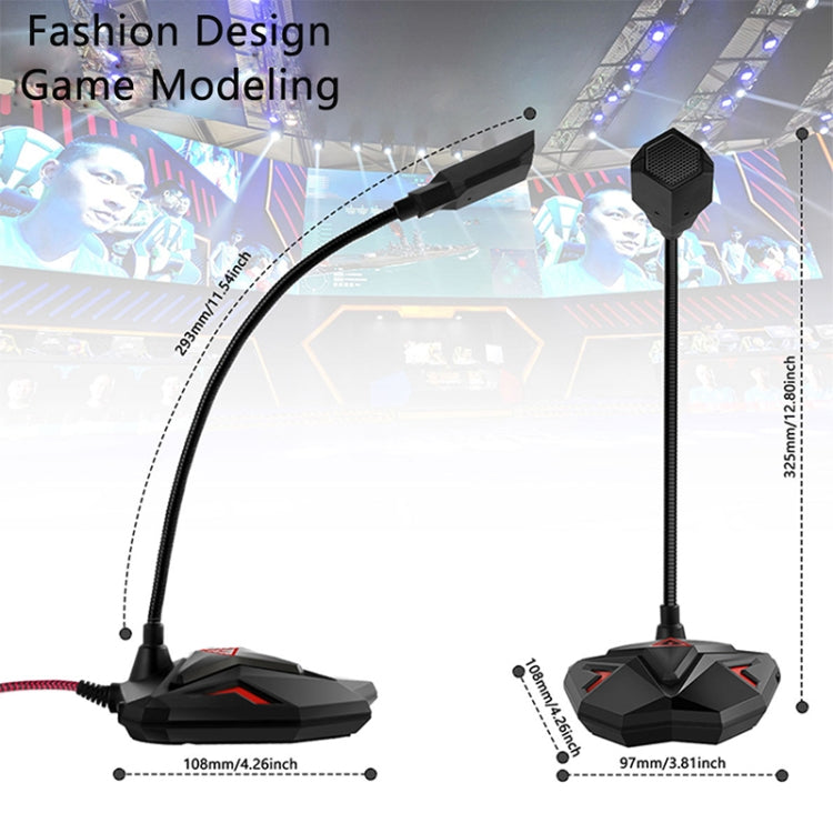 G55 Kapazitives Gaming-Mikrofon mit LED-Anzeige