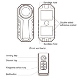 KS-SF22R IP55 Waterproof Wireless 113dB Vibration Burglar Sensor Alarm with Remote Control for Vehicle / Bicycle / Electric Bicycle, KS-SF22R