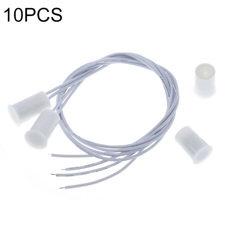 10 Stk. eingebetteter NC-Magnetkontaktschalter für Türen, Modell RC-33