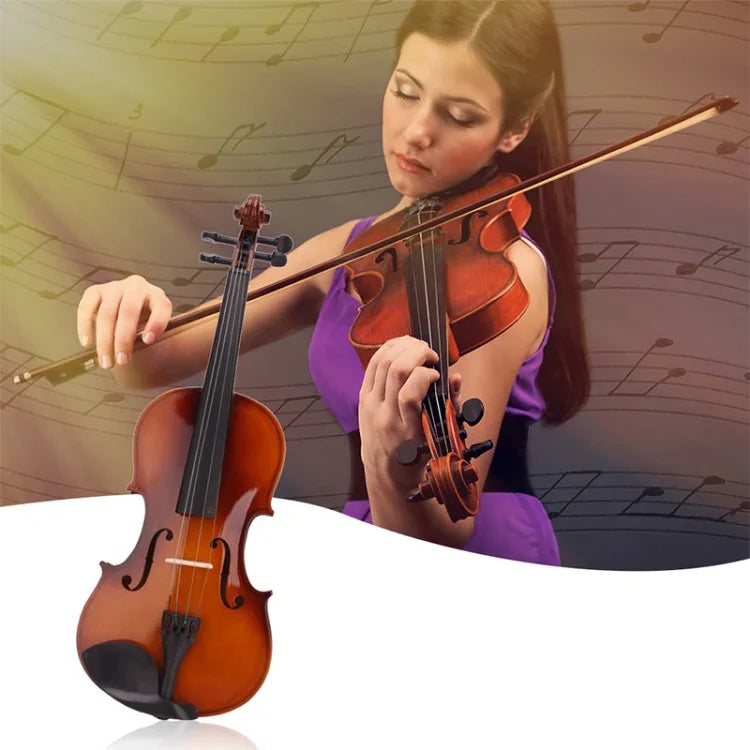 4/4 Full Size Acoustic Violin Handmade Solid Wood Violin, Violin