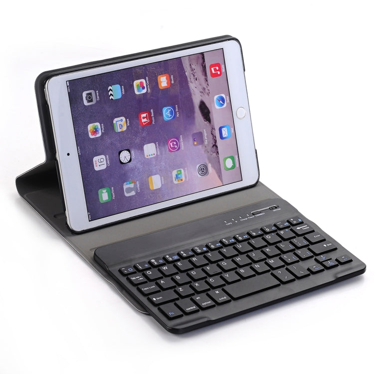 A03 für iPad mini 3 / 2 / 1 Universelle ultradünne ABS horizontale Klapp-Tablet-Hülle + Bluetooth-Tastatur