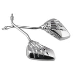 MB-MR011 Motorcycle Modified Universal ABS Skeleton Hand Rear View Mirror Set, Universal Skeleton Hand