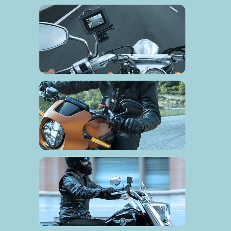 RUIGPRO Motorradlenker-Handyhalterung aus Aluminium für GoPro, Insta360, DJI und andere Action-Kameras