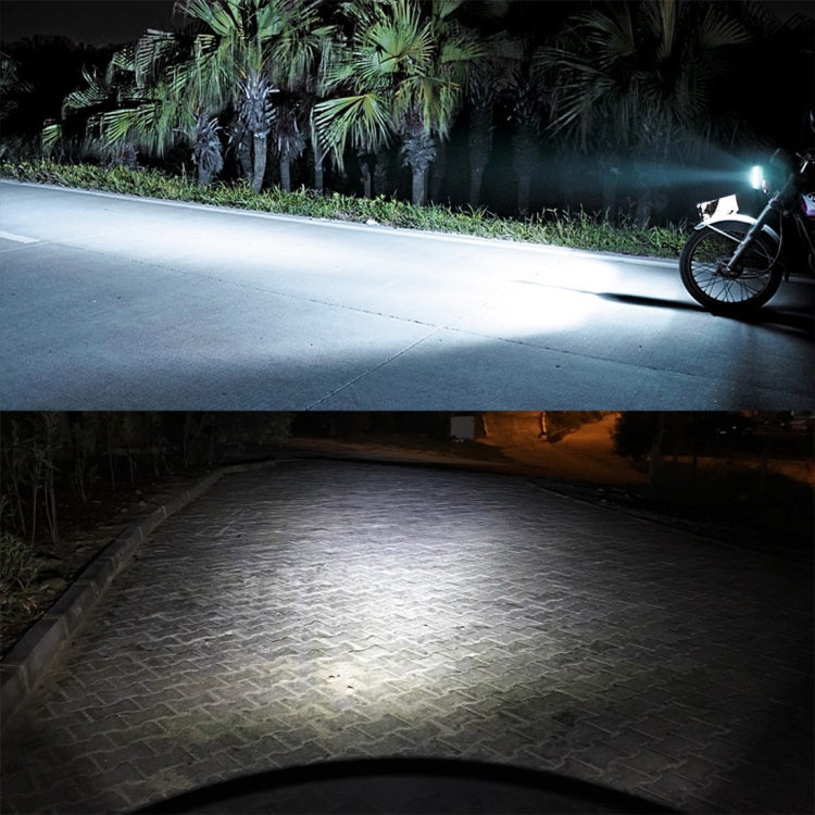 H4 DC12V / 7.4W Motorcycle LED Headlight with 24LEDs SMD-3030 Lamp Beads, H4 Style 1 (White Light), H4 Style 1 (Yellow + White)