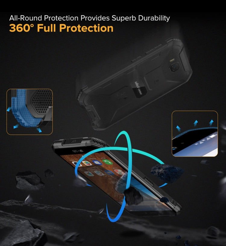 IP68/IP69K Wasserdicht Staubdicht Stoßfest, Gesichtserkennung, 4000mAh Akku, 5,0 Zoll Android 9.0 MTK6580A/W Quad Core bis 1,3GHz, Netzwerk: 3G, Armor X6 2GB+16GB