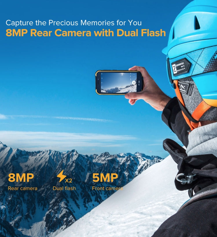 IP68/IP69K Wasserdicht Staubdicht Stoßfest, Gesichtserkennung, 4000mAh Akku, 5,0 Zoll Android 9.0 MTK6580A/W Quad Core bis 1,3GHz, Netzwerk: 3G, Armor X6 2GB+16GB