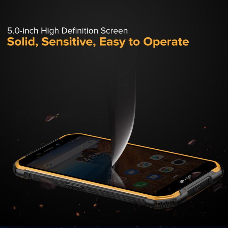 IP68/IP69K Wasserdicht Staubdicht Stoßfest, Gesichtserkennung, 4000mAh Akku, 5,0 Zoll Android 9.0 MTK6580A/W Quad Core bis 1,3GHz, Netzwerk: 3G, Armor X6 2GB+16GB