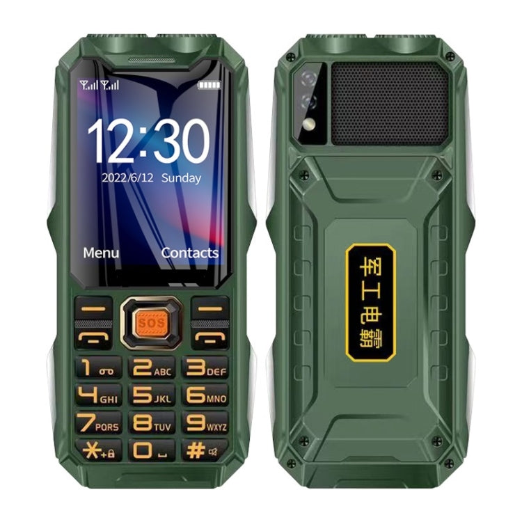 Wasserdicht, stoßfest, staubdicht, 16800mAh Akku, 2,4 Zoll, 21 Tasten, Bluetooth, LED-Taschenlampe, FM, SOS, Dual SIM, Netzwerk: 2G, Q8 2G