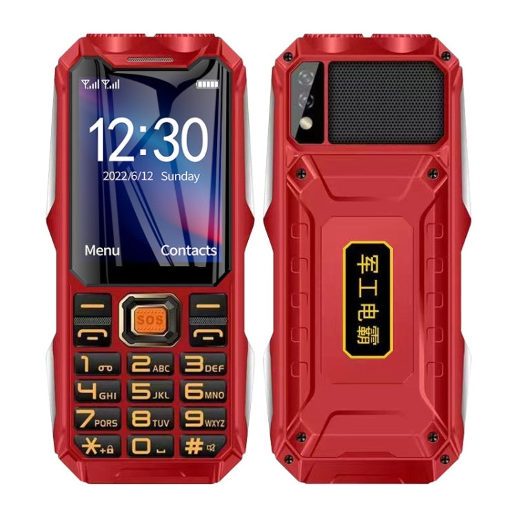 Wasserdicht, stoßfest, staubdicht, 16800mAh Akku, 2,4 Zoll, 21 Tasten, Bluetooth, LED-Taschenlampe, FM, SOS, Dual SIM, Netzwerk: 2G, Q8 2G