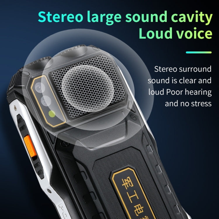 Wasserdicht, stoßfest, staubdicht, 16800mAh Akku, 2,4 Zoll, 21 Tasten, Bluetooth, LED-Taschenlampe, FM, SOS, Dual SIM, Netzwerk: 2G, Q8 2G