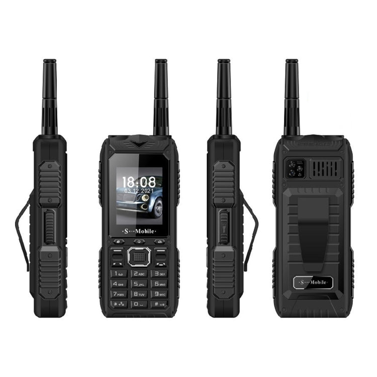 Wasserdicht, stoßfest, staubdicht, 2400mAh Akku, 2,2 Zoll, 21 Tasten, LED-Taschenlampe, FM, Quad SIM, mit Antenne