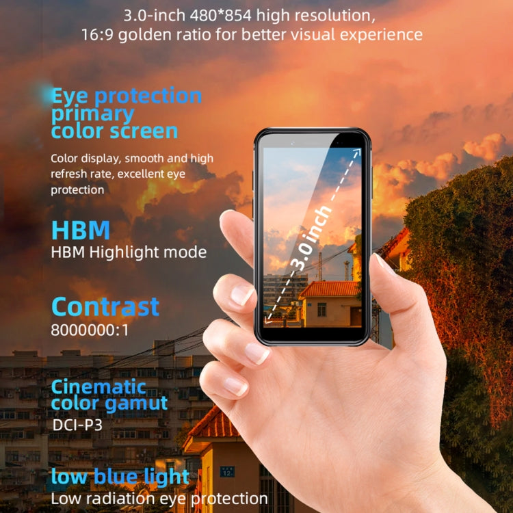 3,0 Zoll, Android 8.1, MTK6580 Quad-Core 1,3 GHz, Netzwerk: 3G, Dual-SIM, Globale Version mit Google Play