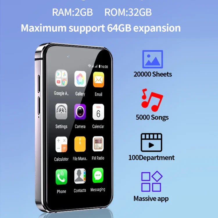 3,0 Zoll, Android 8.1, MTK6580 Quad-Core 1,3 GHz, Netzwerk: 3G, Dual-SIM, Globale Version mit Google Play