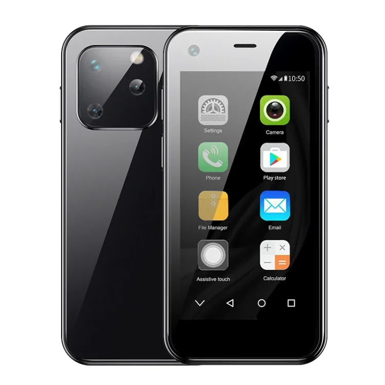 2,5-Zoll-Display, MTK6580 Quad-Core-Prozessor bis zu 1,3 GHz, Bluetooth, WLAN, FM-Radio, Netzwerk: 3G, Dual-SIM, XS13