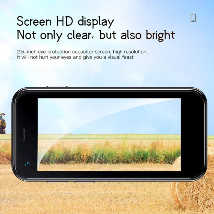 2,5-Zoll-Display, MTK6580 Quad-Core-Prozessor bis zu 1,3 GHz, Bluetooth, WLAN, FM-Radio, Netzwerk: 3G, Dual-SIM, XS13